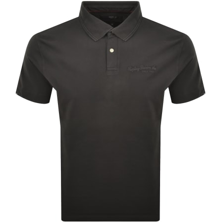 Product image for Replay Short Sleeved Logo Polo T Shirt Grey