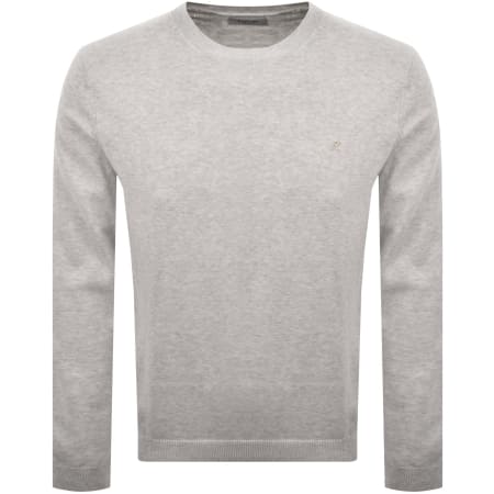 Product image for Replay Crew Neck Knit Jumper Grey