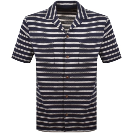 Product image for Ralph Lauren Knit Striped Shirt Navy