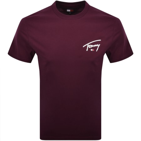 Product image for Tommy Jeans Signature T Shirt Purple