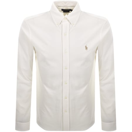 Product image for Ralph Lauren Featherweight Mesh Shirt Cream