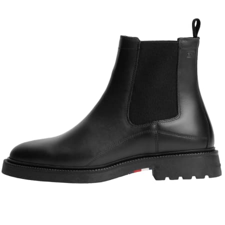 Product image for Tommy Hilfiger Leather Chelsea Boots Black