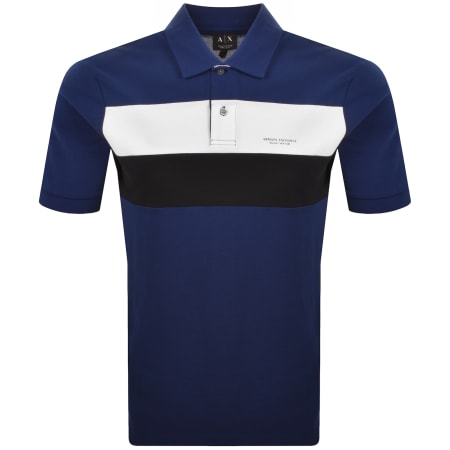 Product image for Armani Exchange Polo T Shirt Blue
