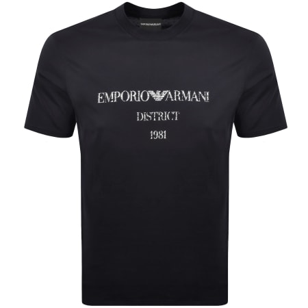 Product image for Emporio Armani Logo T Shirt Navy