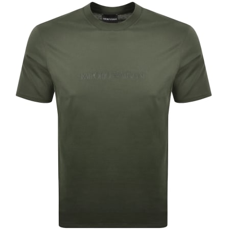 Product image for Emporio Armani Logo T Shirt Green