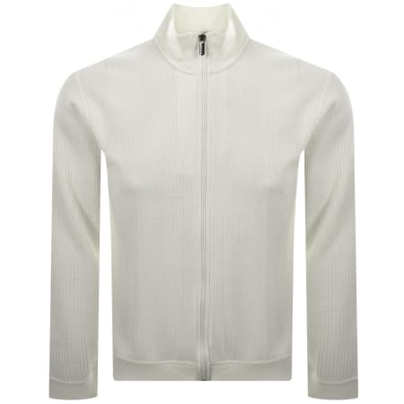 Product image for BOSS Structure Full Zip Sweatshirt Off White