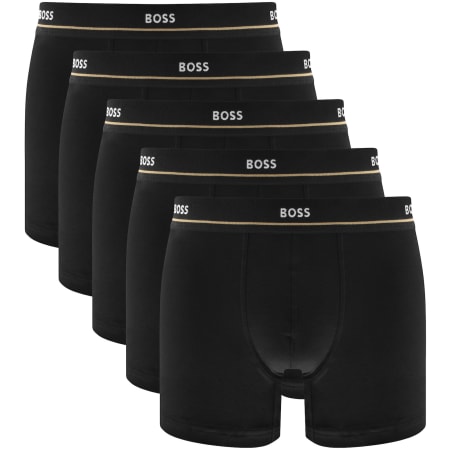Product image for BOSS Underwear 5 Pack Boxer Briefs Black