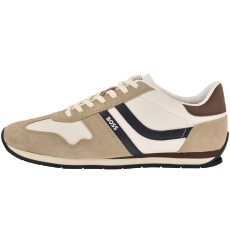 Product image for BOSS Levon Runner Trainers Open White