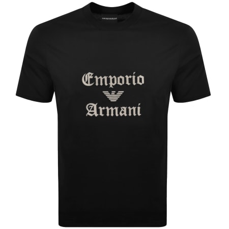 Product image for Emporio Armani Logo T Shirt Black