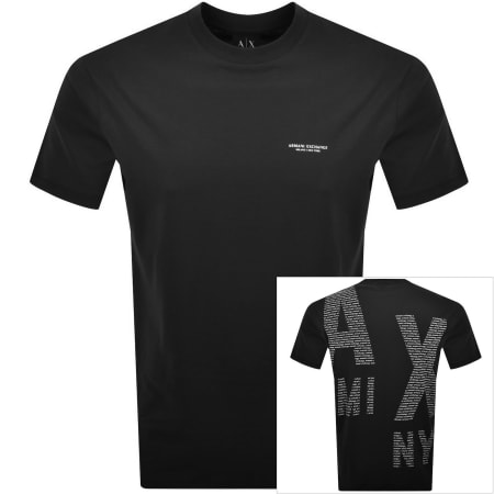 Product image for Armani Exchange Regular Fit T Shirt Black