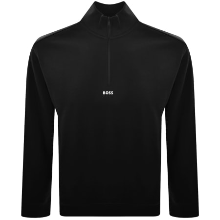 Product image for BOSS Zesmall Zip Sweatshirt Black