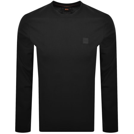 Product image for BOSS Tacks Long Sleeve T Shirt Black