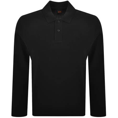 Product image for BOSS Petempestolong Polo T Shirt Black