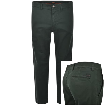 Product image for BOSS Chino Slim Trousers Green
