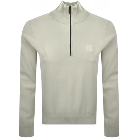 Product image for BOSS Kanobix Half Zip Jumper Beige