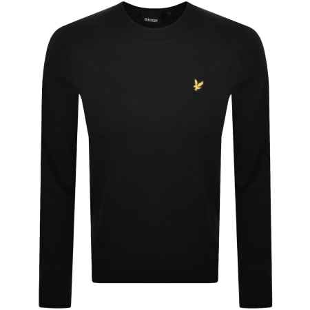 Product image for Lyle And Scott Cotton Merino Jumper Black
