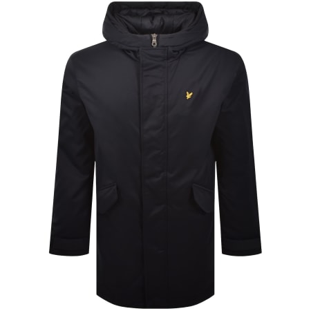 Product image for Lyle And Scott Padded Fishtail Parka Dark Navy