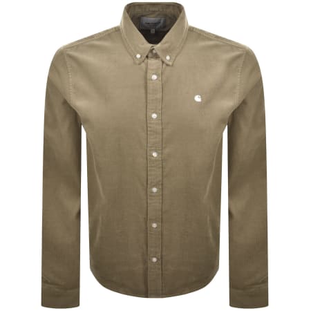 Product image for Carhartt WIP Long Sleeve Cord Shirt Beige