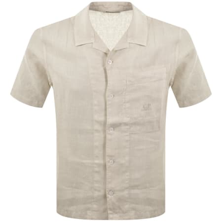 Product image for CP Company Linen Overshirt Beige