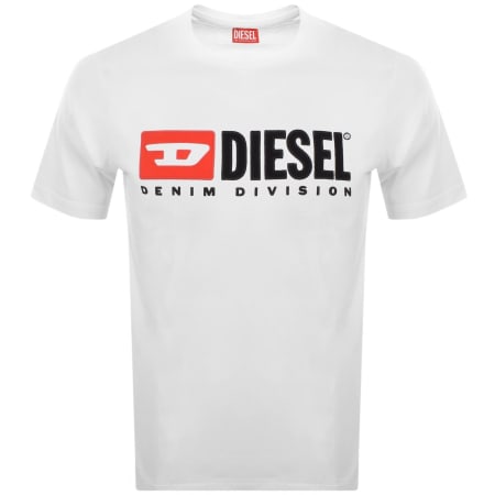 Product image for Diesel T Boxt Div T Shirt White