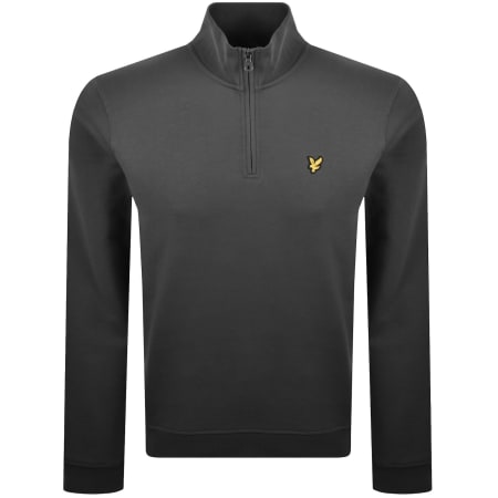 Product image for Lyle And Scott Quarter Zip Sweatshirt Grey