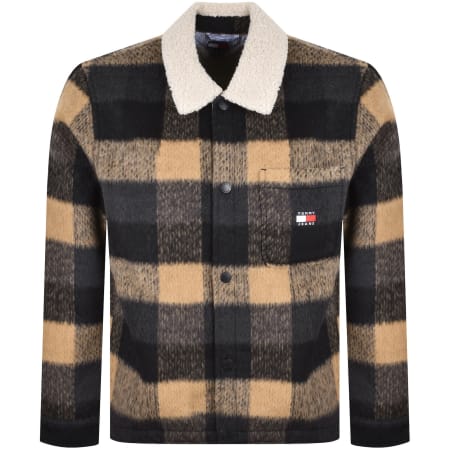 Product image for Tommy Jeans Brushed Overshirt Black