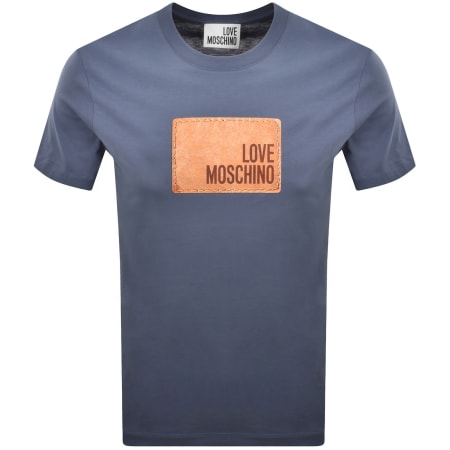 Product image for Moschino Graphic T Shirt Blue