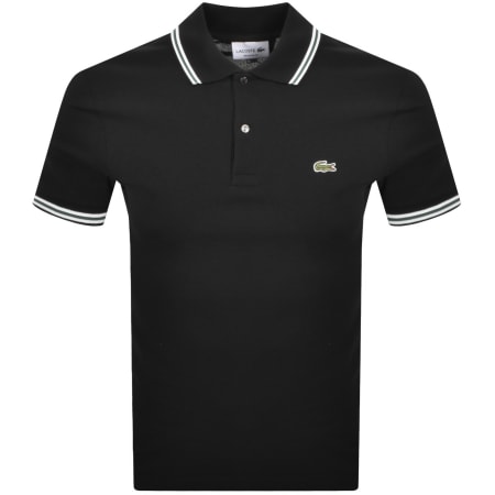 Product image for Lacoste Tipped Polo T Shirt Black