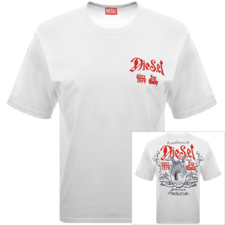 Product image for Diesel T Boxt AA2 T Shirt White