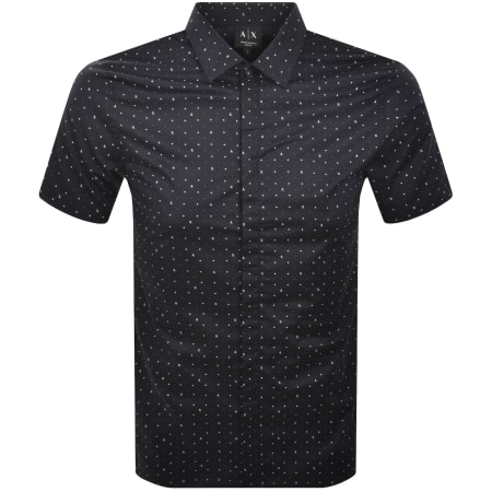 Product image for Armani Exchange AX Pattern Shirt Deep Navy