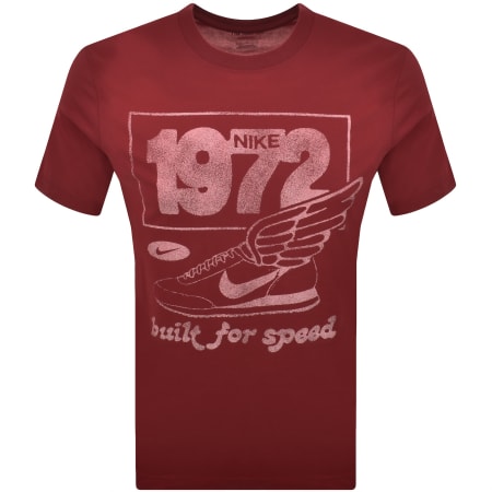 Product image for Nike Dri Fit DNA Running T Shirt Red
