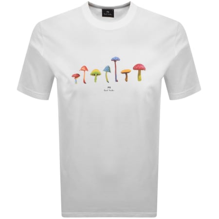 Product image for Paul Smith Mushrooms T Shirt White