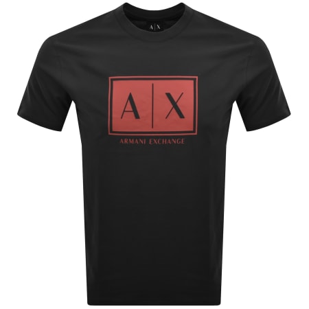 Product image for Armani Exchange Crew Neck T Shirt Black
