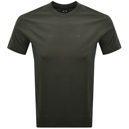 Product image for Armani Exchange Regular Fit Logo T Shirt Grey