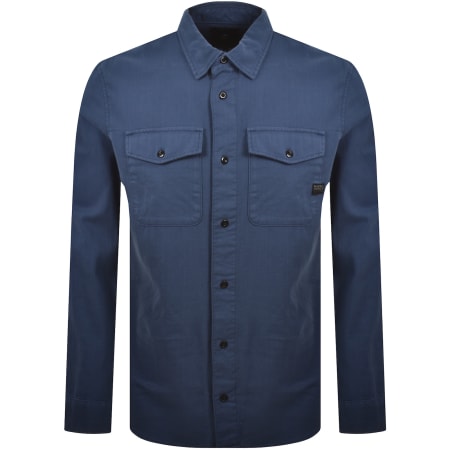 Product image for G-Star Marine Slim Long Sleeved Shirt Blue
