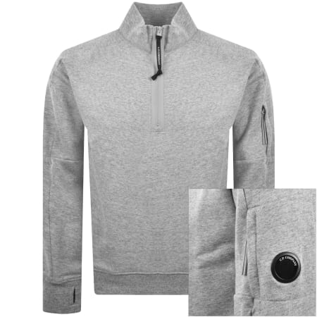 Product image for CP Company Half Zip Sweatshirt Grey
