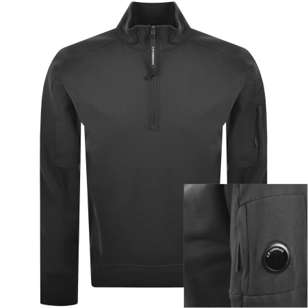 Product image for CP Company Half Zip Sweatshirt Grey