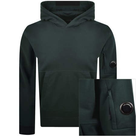 Product image for CP Company Diagonal Raised Hoodie Green
