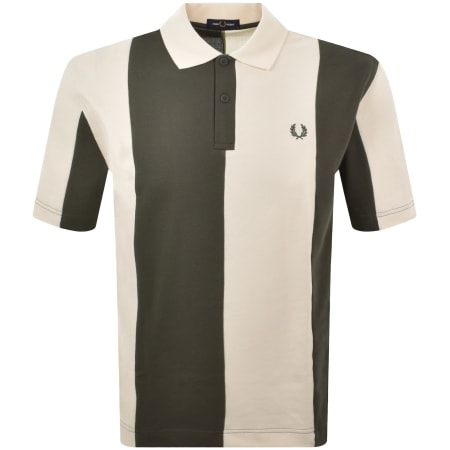 Product image for Fred Perry Logo Polo T Shirt Cream