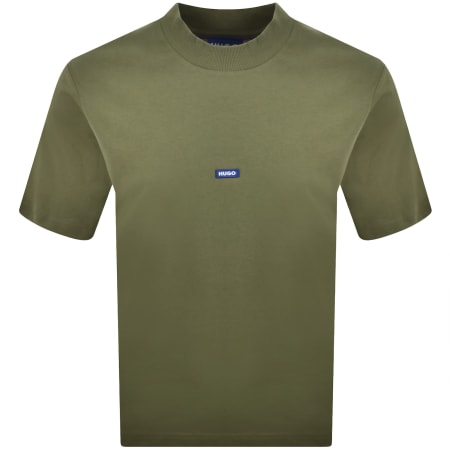 Product image for HUGO Blue Nieros Logo T Shirt Green