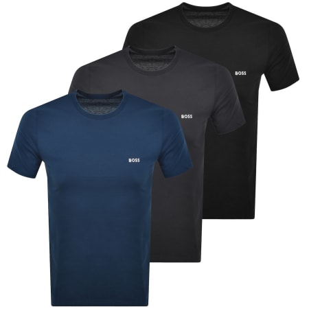 Product image for BOSS 3 Pack Crew Neck T Shirts Multi