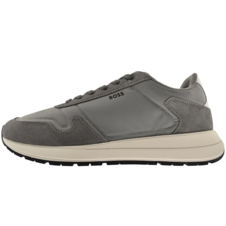 Product image for BOSS Vinston Runner Trainers Medium Grey