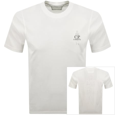 Product image for CP Company Comfort Logo T Shirt White