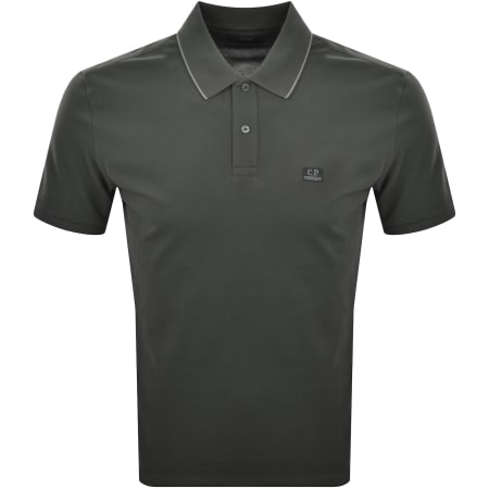 Product image for CP Company Polo T Shirt Raven Grey