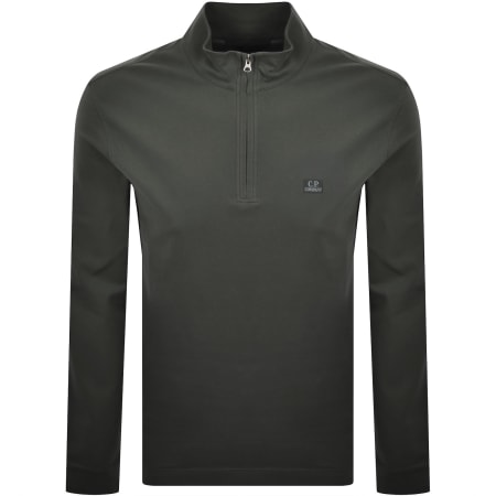 Product image for CP Company Long Sleeve Polo T Shirt Grey