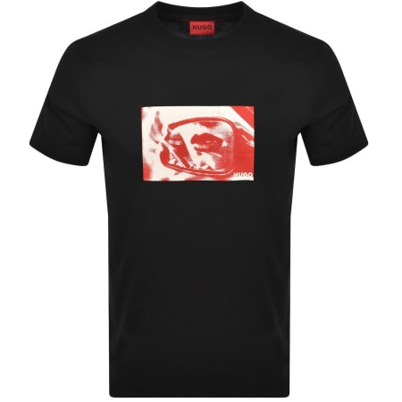 Product image for HUGO Dirom T Shirt Black