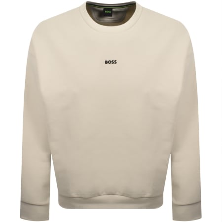 Product image for BOSS Stenson Relaxed Sweatshirt Light Beige