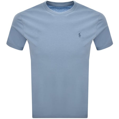 Product image for Ralph Lauren Short Sleeve Slim Fit T Shirt Blue