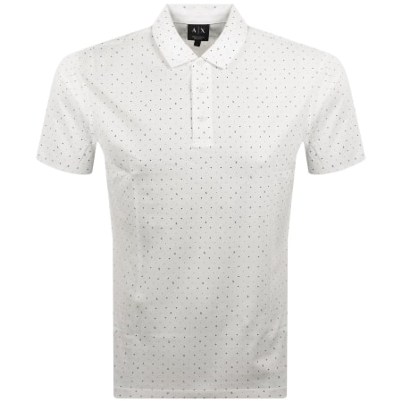 Product image for Armani Exchange Polo T Shirt Off White