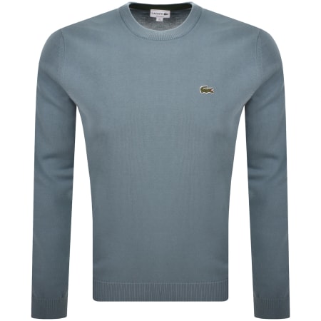 Product image for Lacoste Crew Neck Knit Jumper Blue